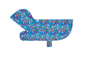 Packable Rain Poncho - Squiggles