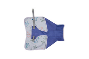 Quick Dry Wrap - Arctic Blue/Grey - Back Side