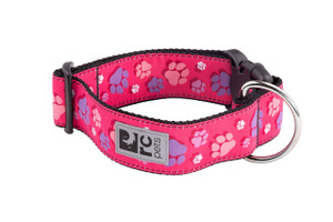 Wide Clip Collar - Fresh Tracks Pink