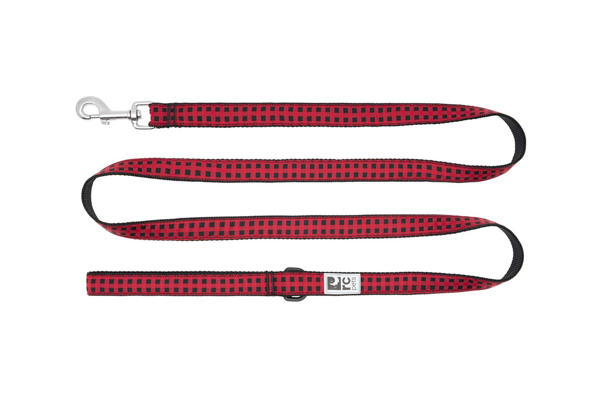 Dog Leash - Red Buffalo Plaid