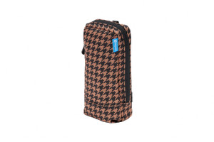 Stroll Leash Bag - Houndstooth Toffee