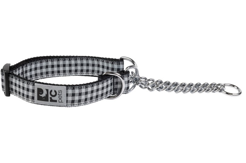 Training Collar - Black Gingham