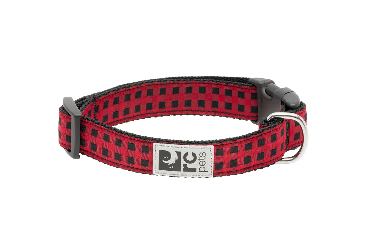 Clip Collar - Red Buffalo Plaid